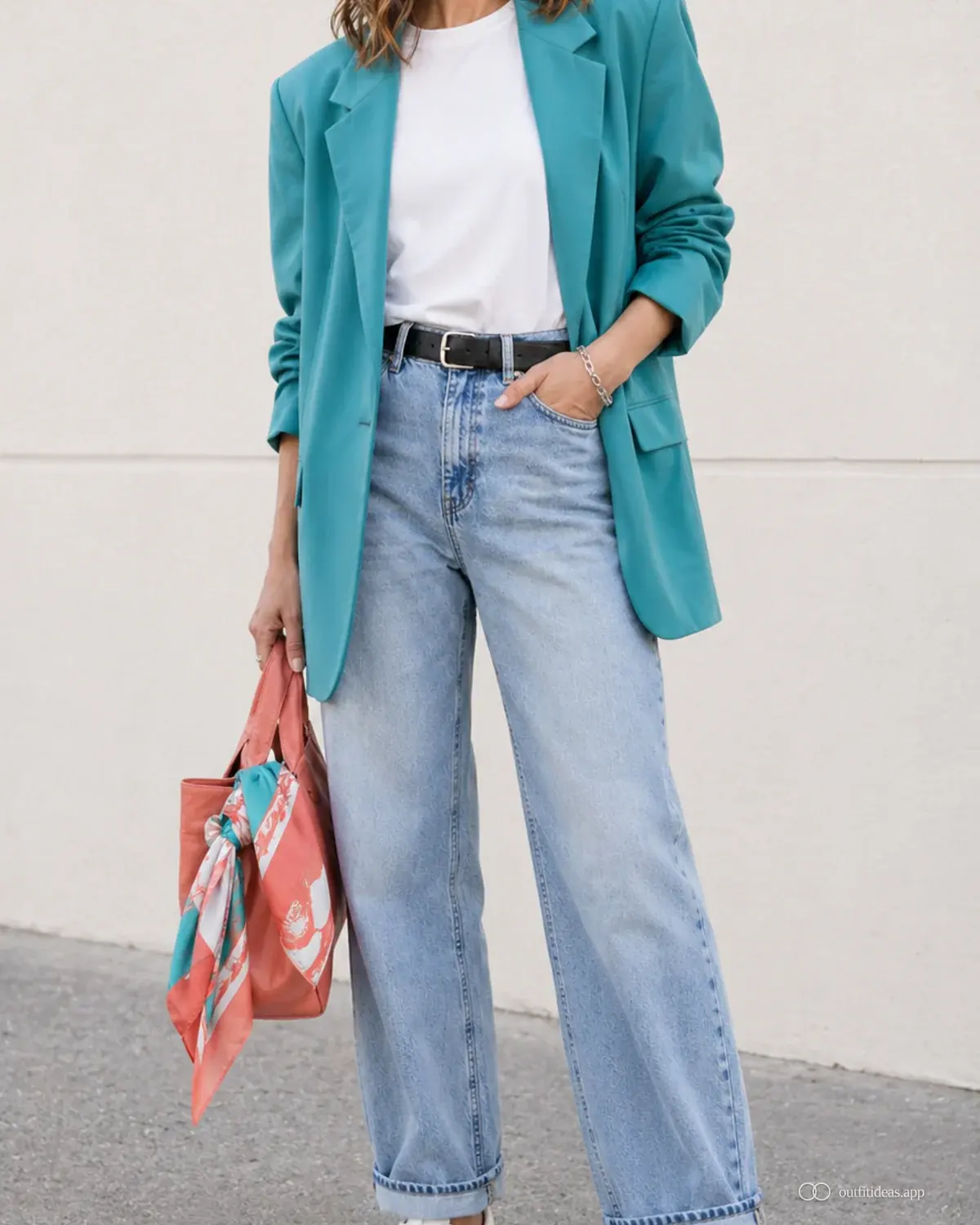 looks de los 80: look principal con conjunto completo, zapatos prácticos y accesorios pensados para la escena