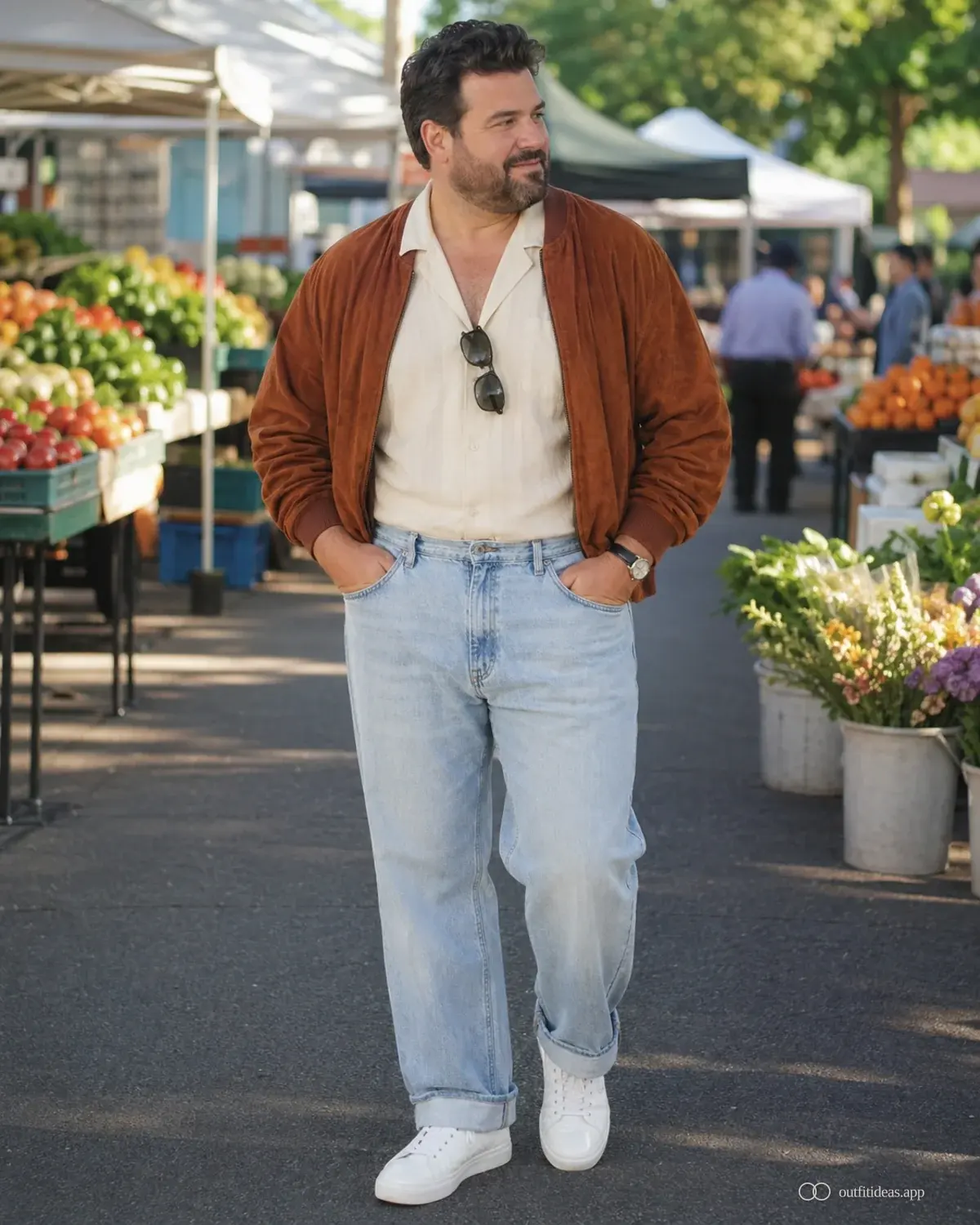 looks de los 80: look de contraste suave con conjunto completo, zapatos prácticos y accesorios pensados para la escena