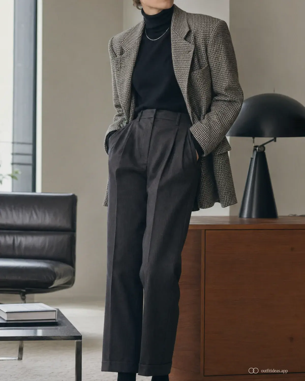 looks de los 80: look apto para el clima con conjunto completo, zapatos prácticos y accesorios pensados para la escena