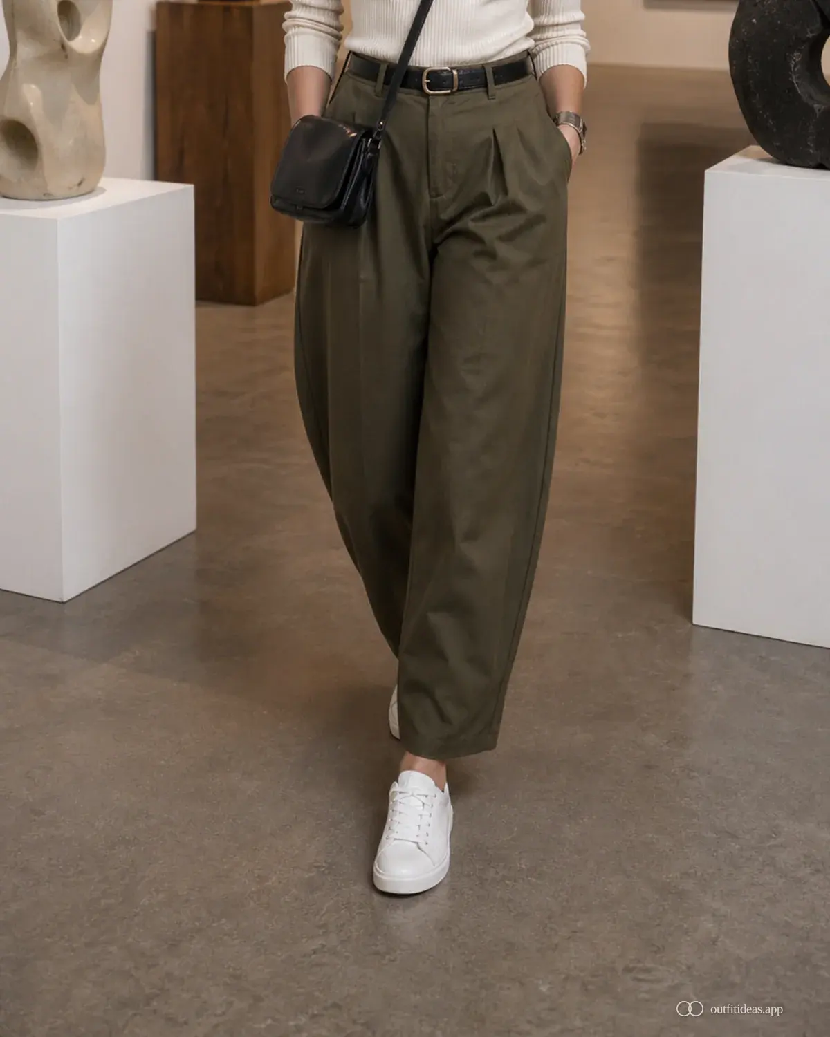 Outfit-Ideen für die Kunstgalerie Repeat-Outfit mit komplettem Outfit, praktischen Schuhen und passenden Accessoires