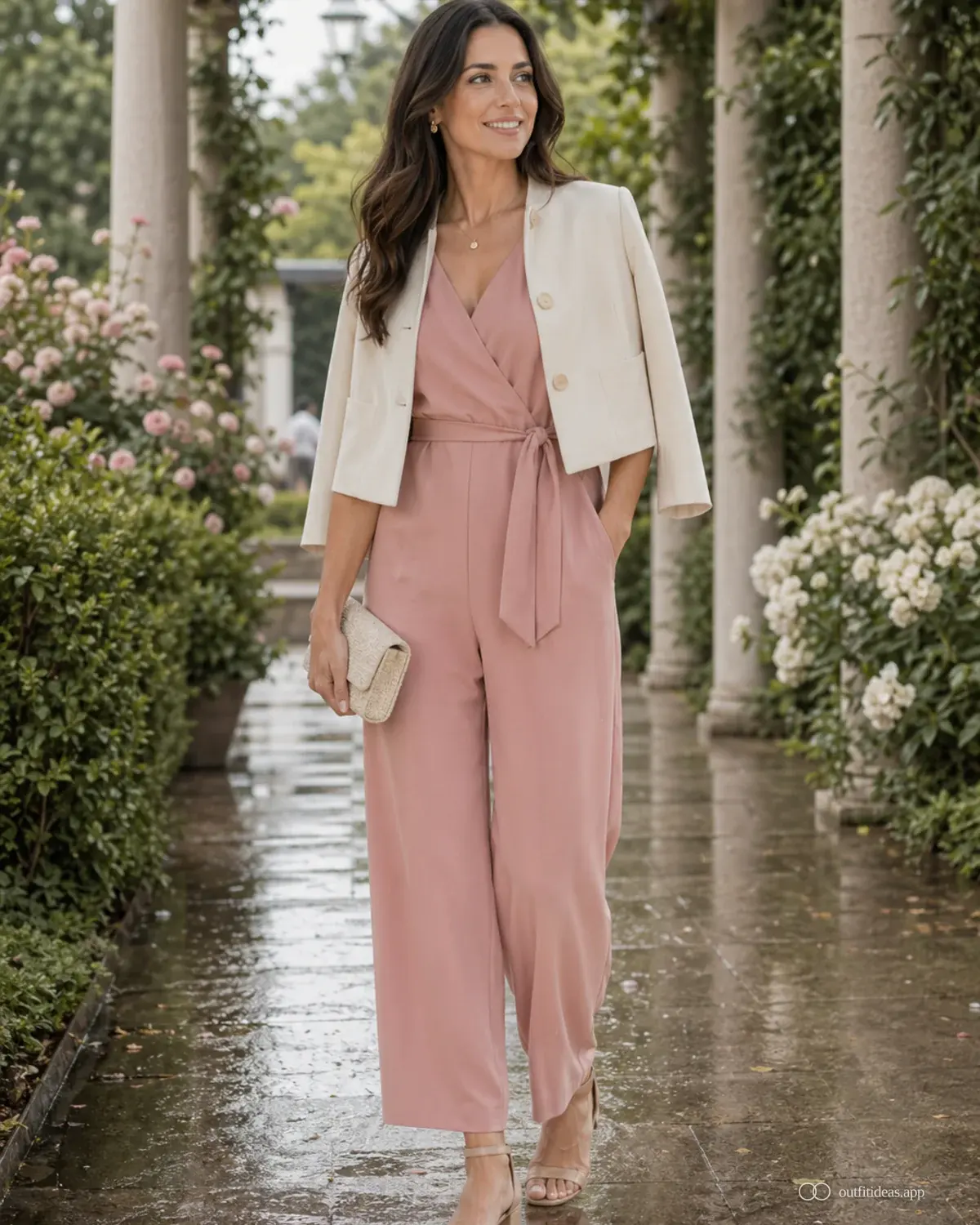 baby shower outfit ideas weather plan with a complete outfit, practical shoes, and scene-ready accessories