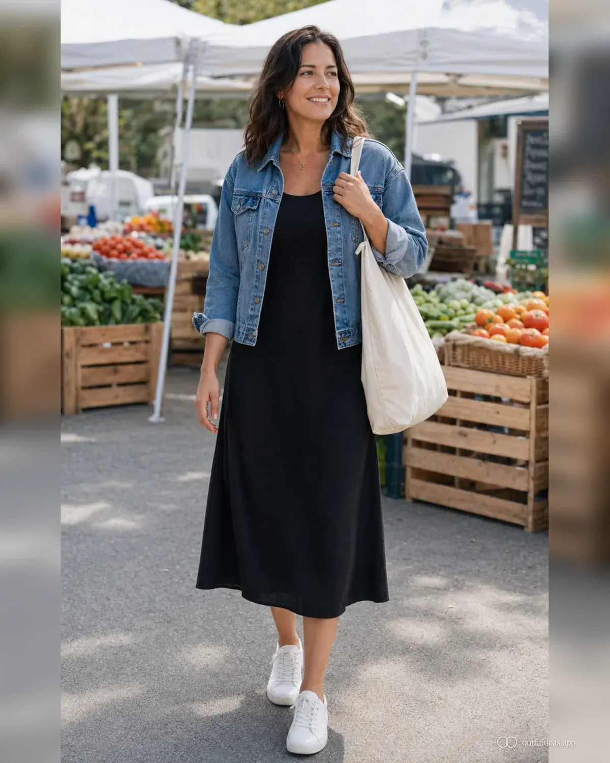 idées de tenues décontractées pour femmes – formule soignée avec une tenue complète, des chaussures pratiques et des accessoires adaptés à la scène