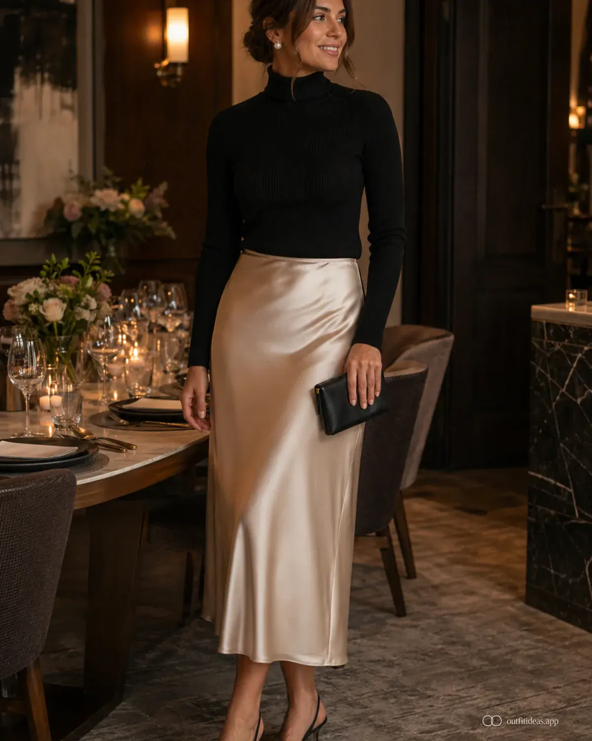 dinner party outfit ideas polished variant with a complete outfit, practical shoes, and scene-ready accessories
