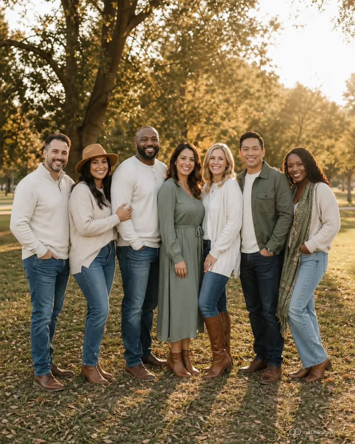 family photo outfit ideas hero image with a complete outfit, practical shoes, and scene-ready accessories
