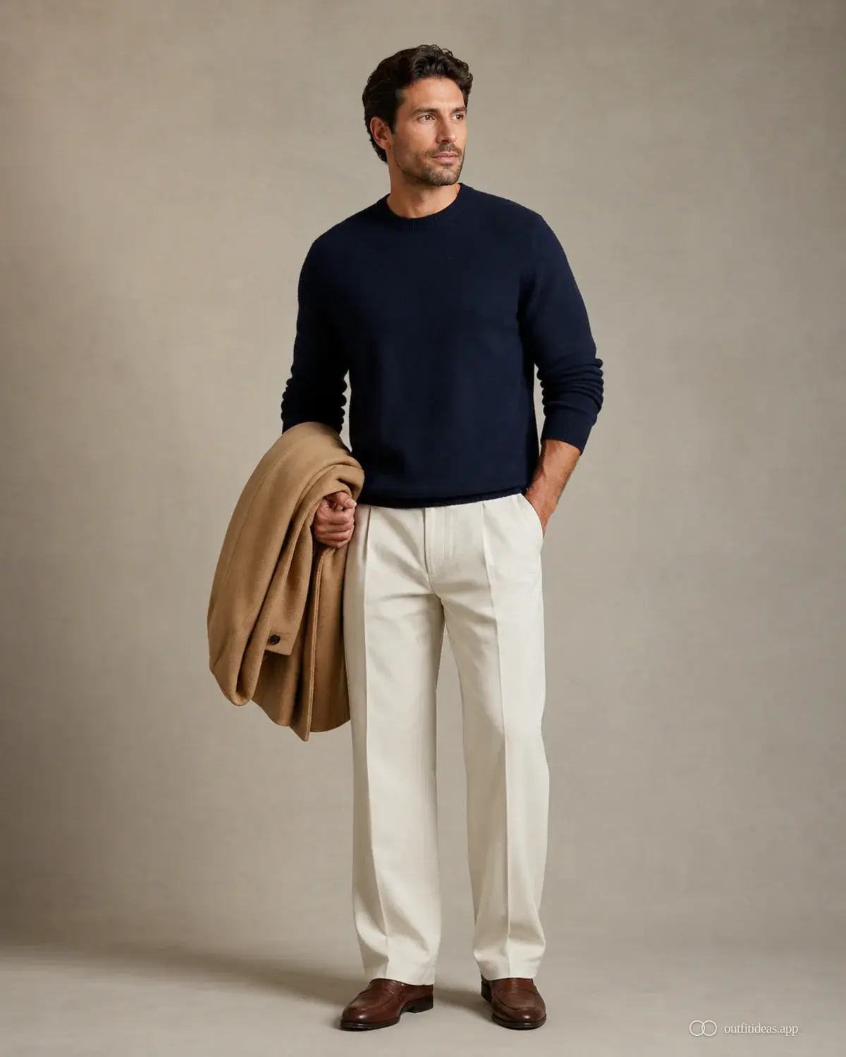 idées de tenues pour photo de famille – tenue facile à reporter avec une tenue complète, des chaussures pratiques et des accessoires adaptés à la scène