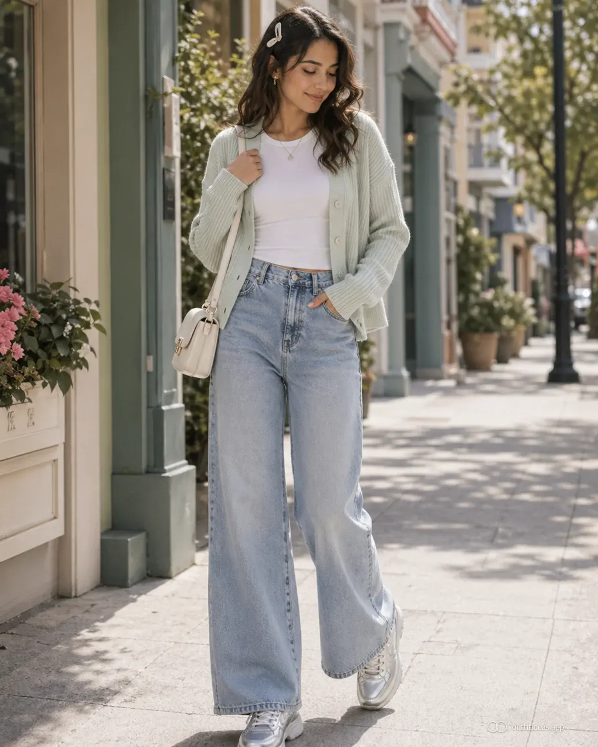 idées de tenues gacha – variante superposée avec une tenue complète, des chaussures pratiques et des accessoires adaptés à la scène