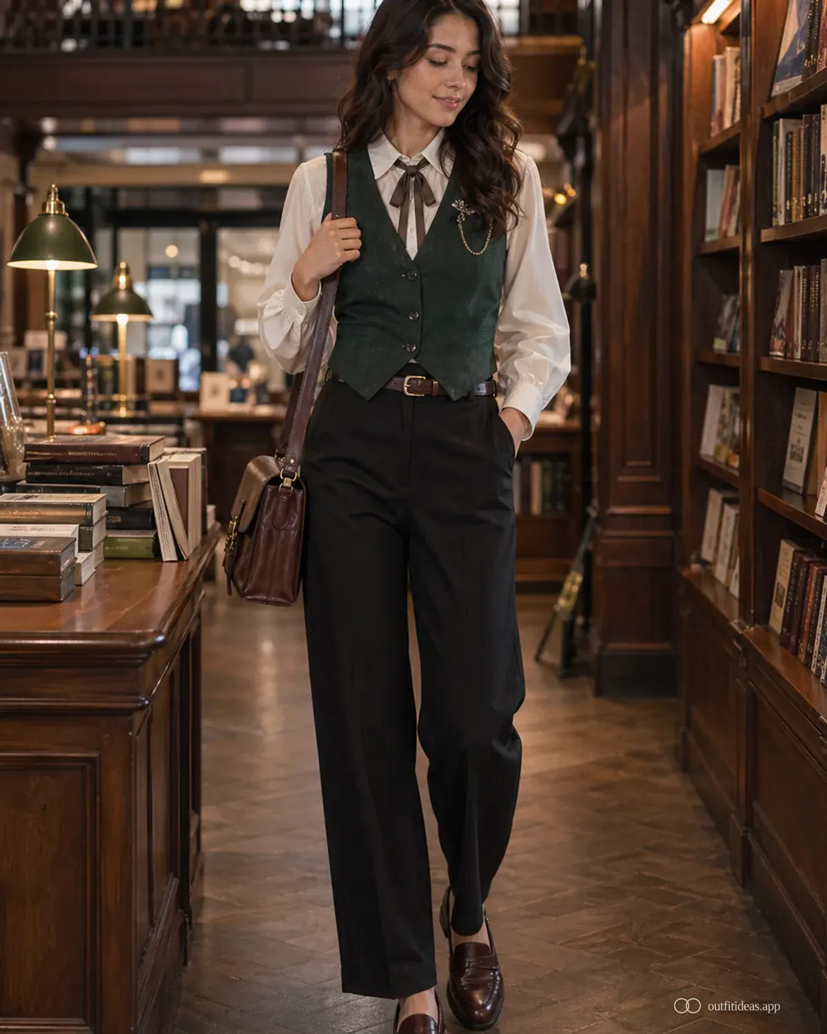 idées de tenues gacha – look contraste doux avec une tenue complète, des chaussures pratiques et des accessoires adaptés à la scène