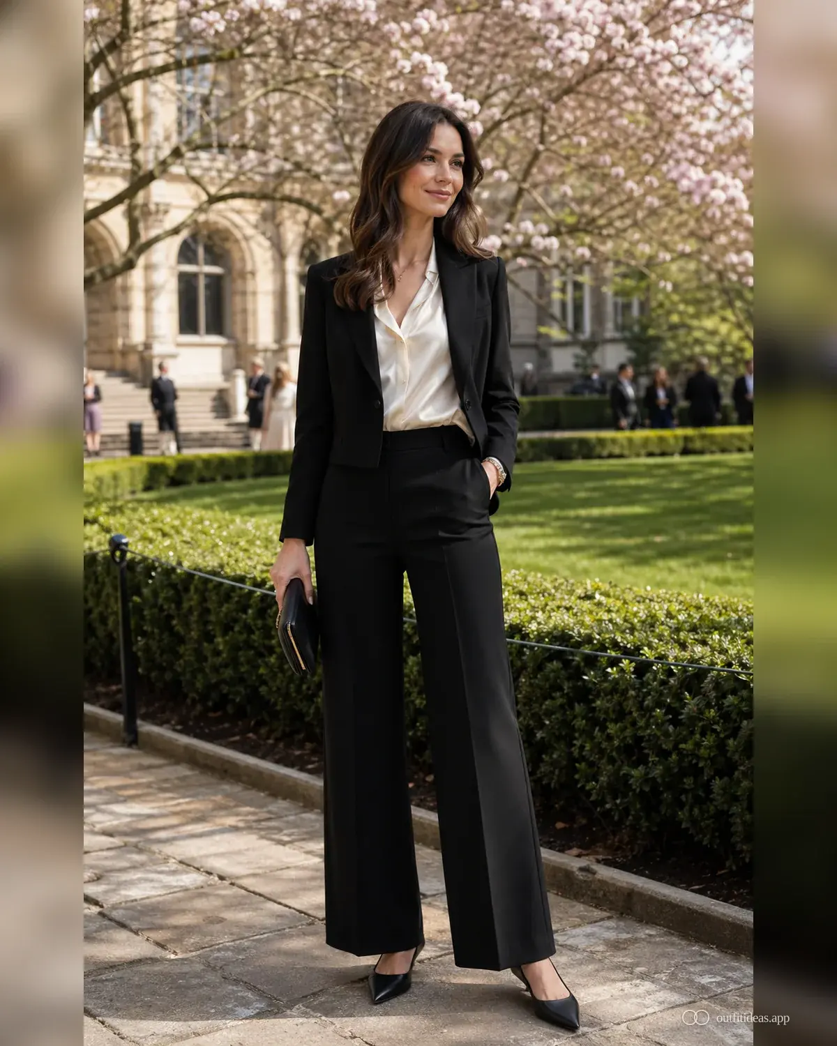 graduation outfit ideas 上品な公式。全身コーデ、歩きやすい靴、場面に合う小物を含む