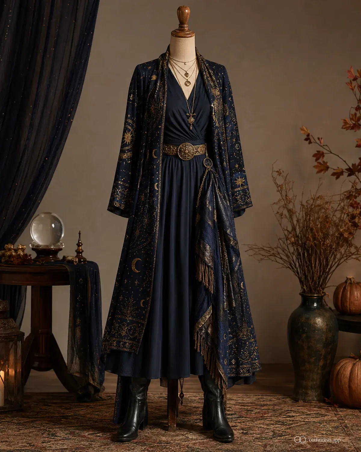 Halloween-Kostümideen Kernlook mit komplettem Outfit, praktischen Schuhen und passenden Accessoires