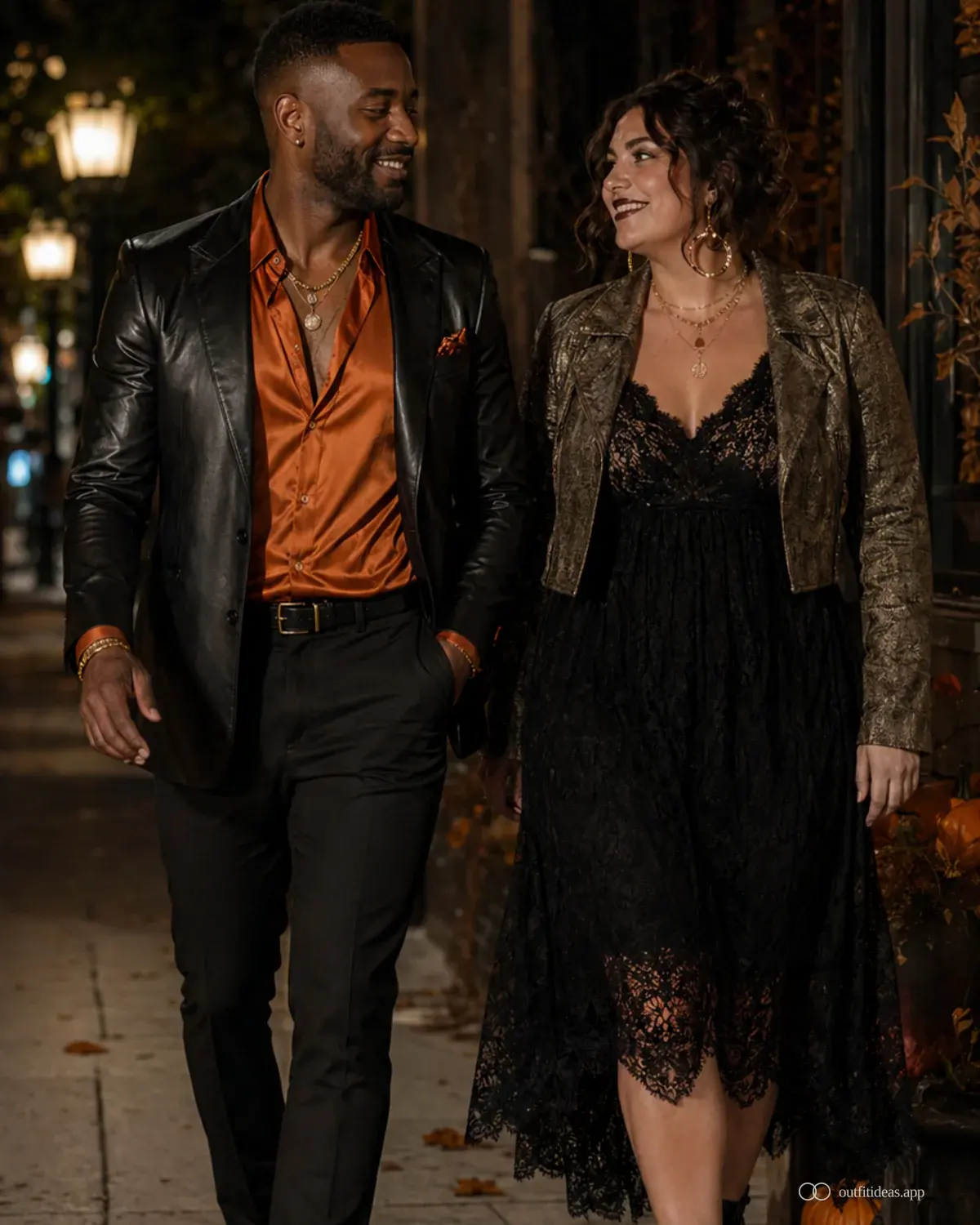 idées de tenues Halloween – look contraste doux avec une tenue complète, des chaussures pratiques et des accessoires adaptés à la scène