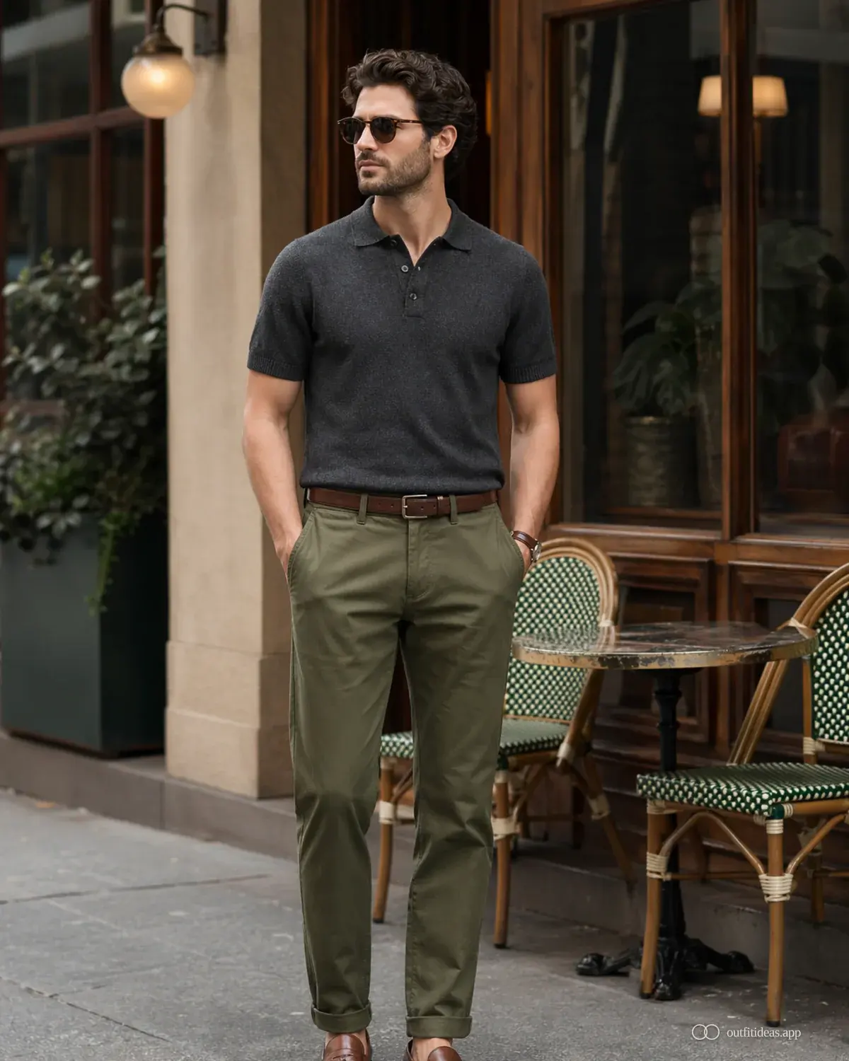 Outfit-Ideen für Männer Layering-Variante mit komplettem Outfit, praktischen Schuhen und passenden Accessoires