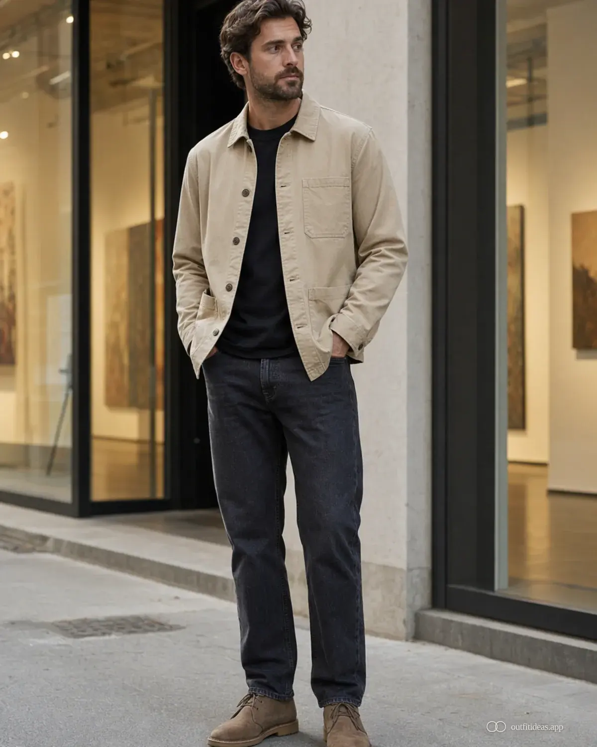 Outfit-Ideen für Männer polierte Formel mit komplettem Outfit, praktischen Schuhen und passenden Accessoires
