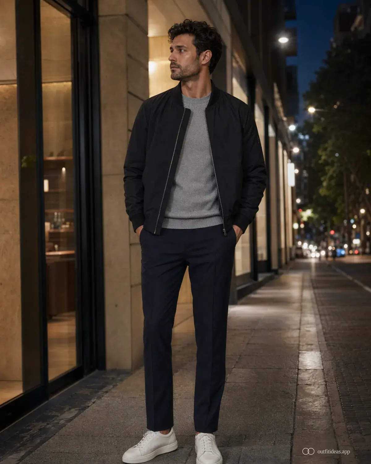 Outfit-Ideen für Männer weicher Kontrastlook mit komplettem Outfit, praktischen Schuhen und passenden Accessoires