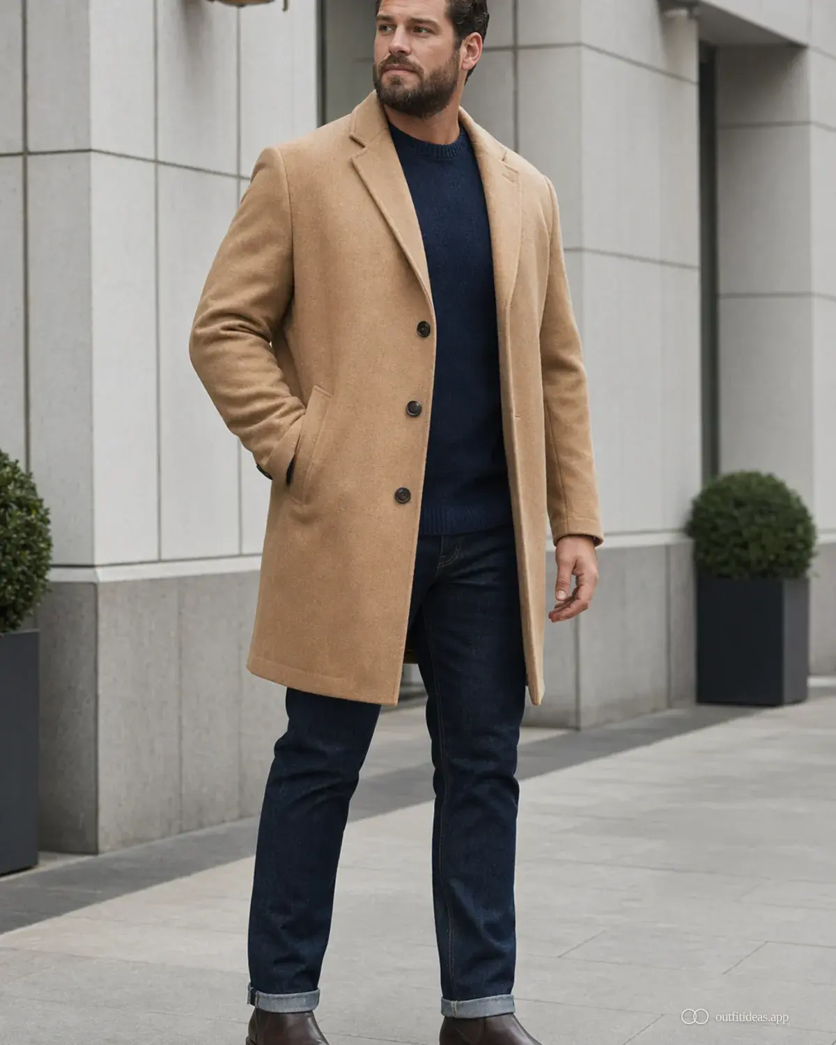 Outfit-Ideen für Männer wetterfester Look mit komplettem Outfit, praktischen Schuhen und passenden Accessoires