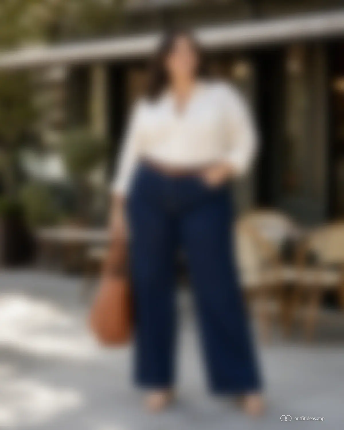 looks talla grande: variante con capas con conjunto completo, zapatos prácticos y accesorios pensados para la escena