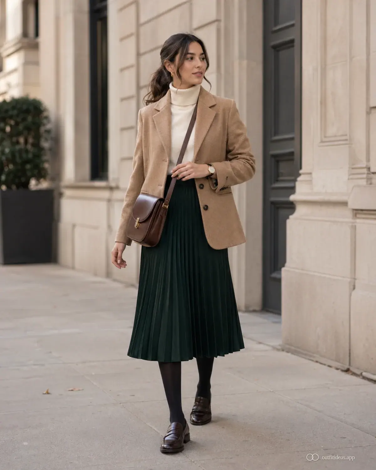school girl outfit ideas weather-aware outfit with a complete outfit, practical shoes, and scene-ready accessories