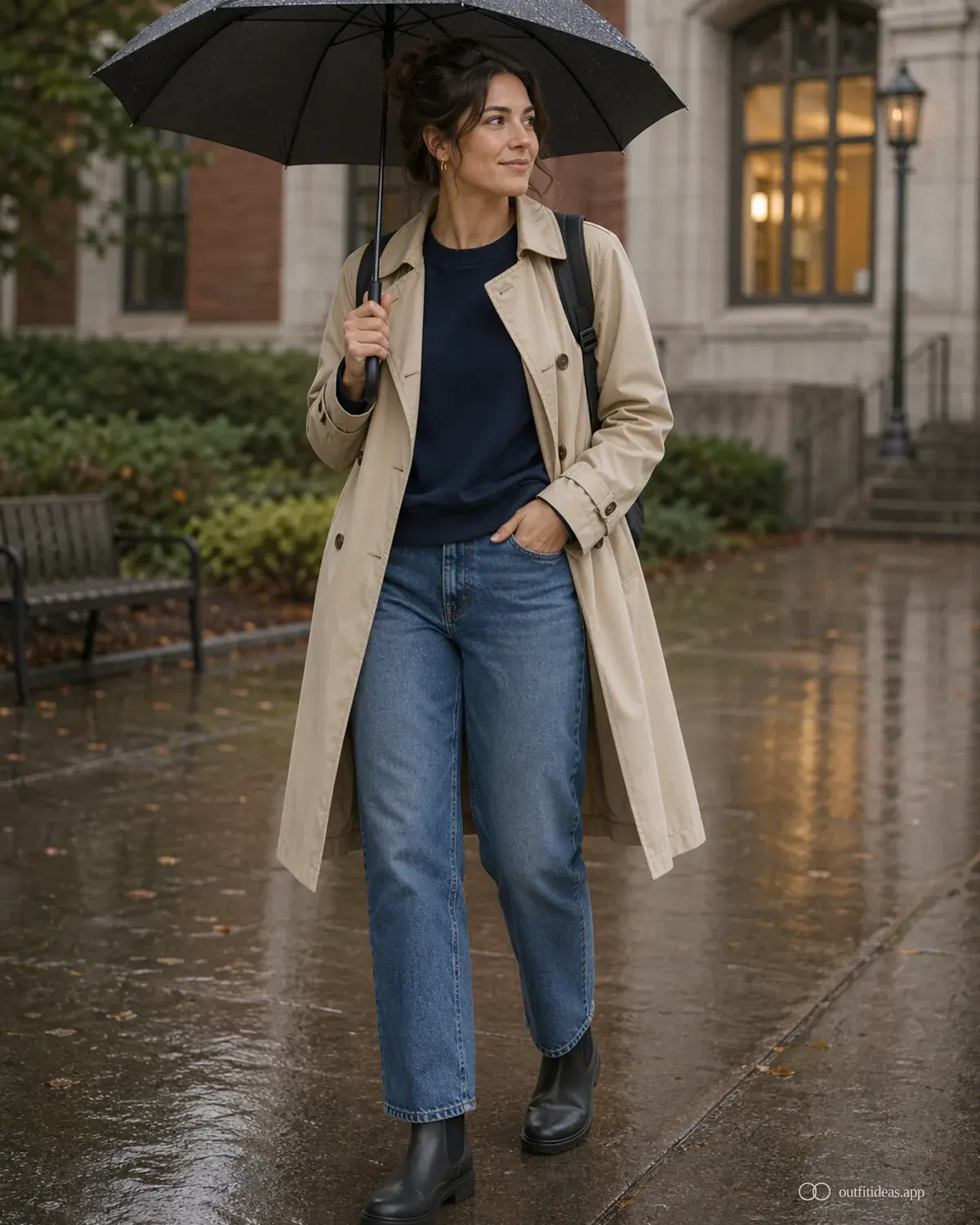 looks de colegio: look listo para el clima con estilismo completo, calzado práctico y accesorios pensados para la escena