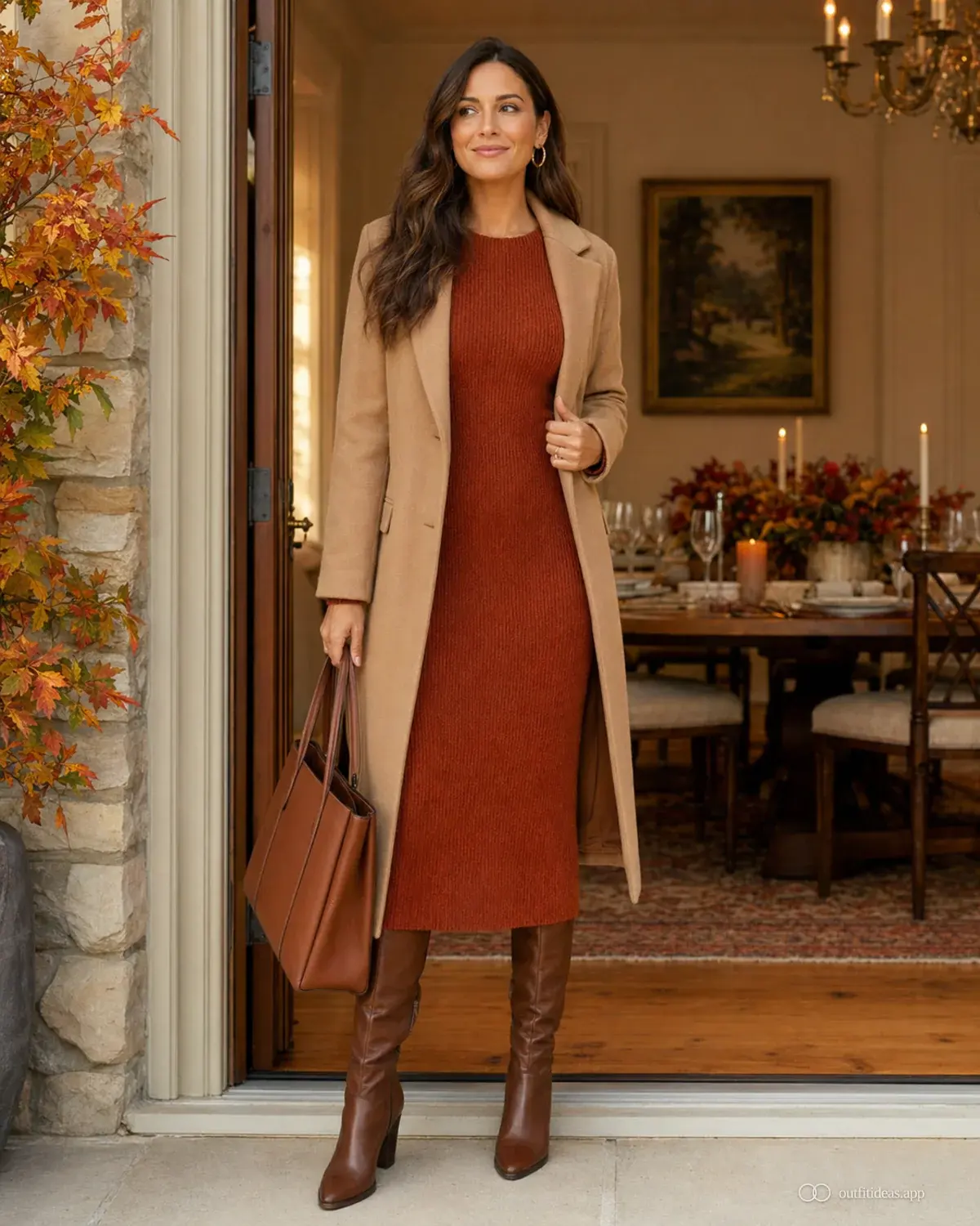thanksgiving outfit ideas core look with a complete outfit, practical shoes, and scene-ready accessories